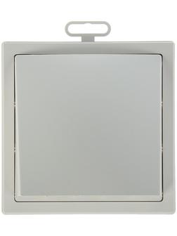 Выход стенной ERA 1515К10ФВ, 150x150 мм, с обратным клапаном, с фланцем d=100 мм, белый