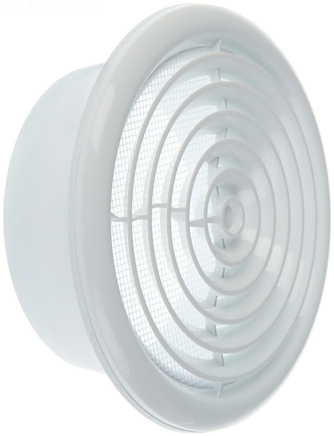 Диффузор ERA 12,5DK, приточно-вытяжной со стопорным кольцом и фланцем, d=125 мм