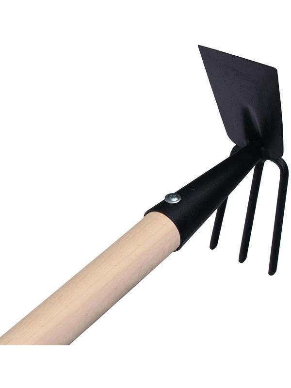 Мотыга комбинированная «Флора Премиум», лезвие 8 см, деревянный черенок 94 см