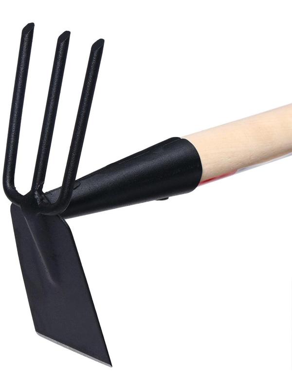 Мотыга комбинированная «Флора Премиум», лезвие 8 см, деревянный черенок 94 см