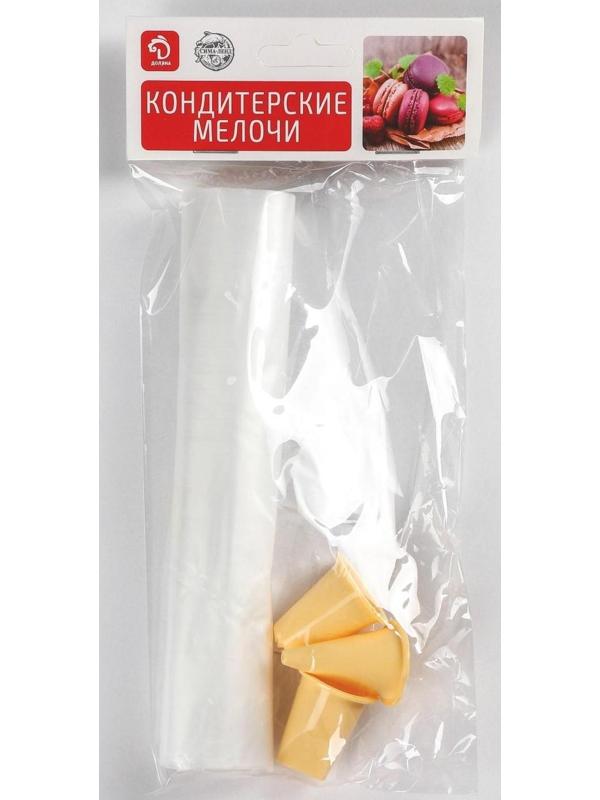 Набор кондитерский Доляна, 20 мешков, 3 насадки, насадки ассорти