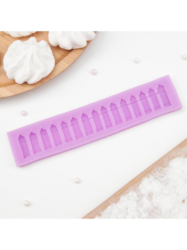 Молд «Заборчик», 16,5×3,6 см, цвет МИКС