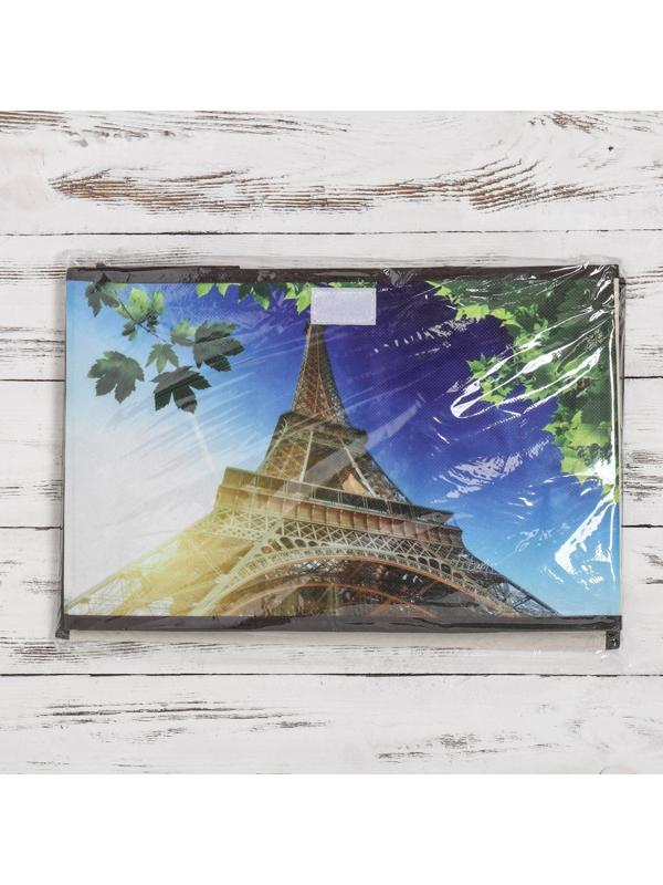 Короб стеллажный для хранения с крышкой «Эйфелева башня», 38×25×24 см