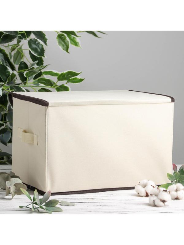 Короб стеллажный для хранения с крышкой «Эйфелева башня», 38×25×24 см