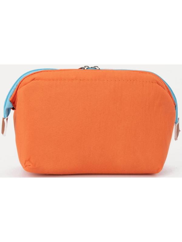 Косметичка на молнии, цвет оранжевый