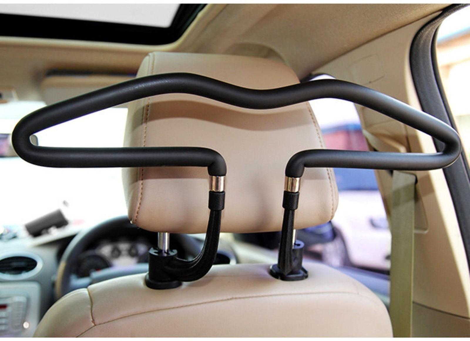 Плечики с креплением на подголовник, в пвх оплетке, чёрный