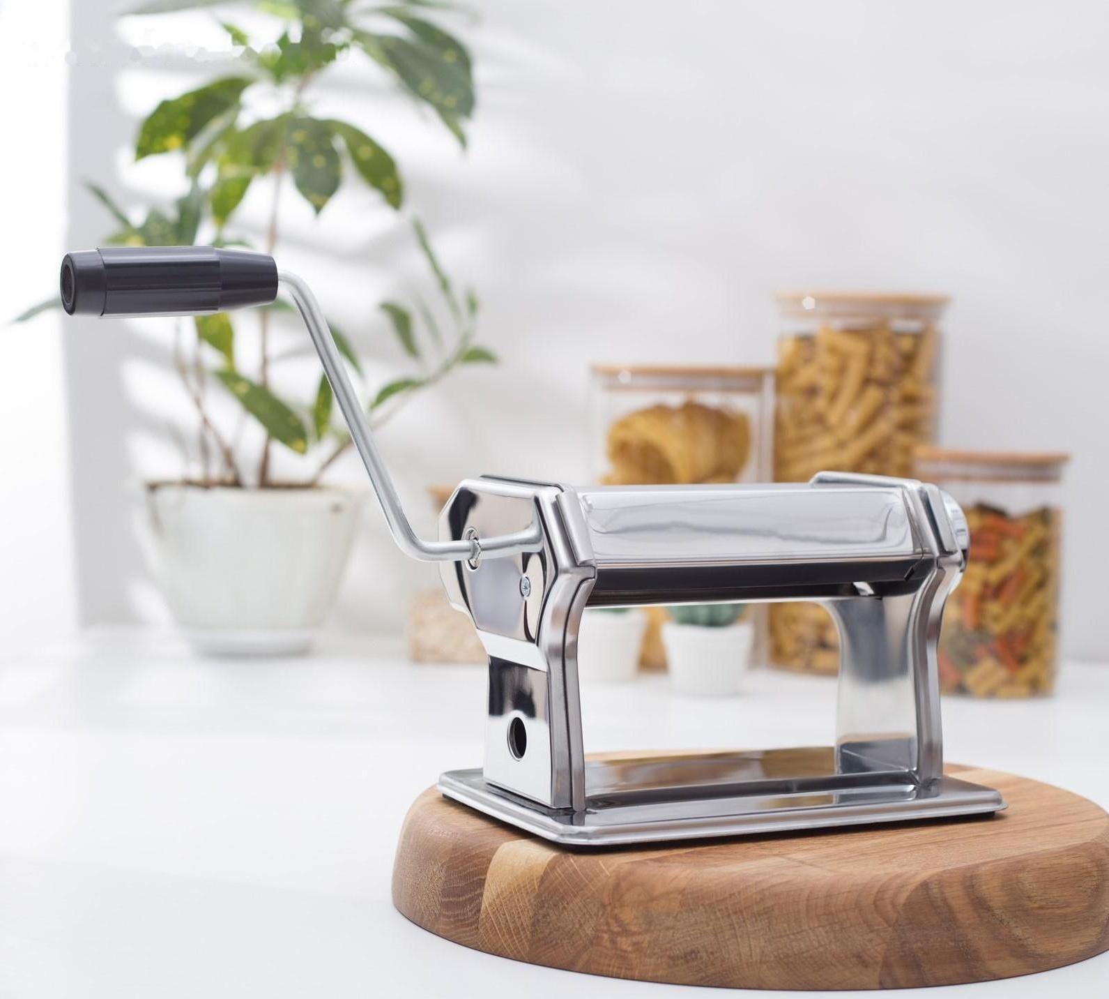 Лапшерезка с функцией раскатывания теста Доляна, 6 настроек толщины теста, ширина лапши 3 и 7 мм