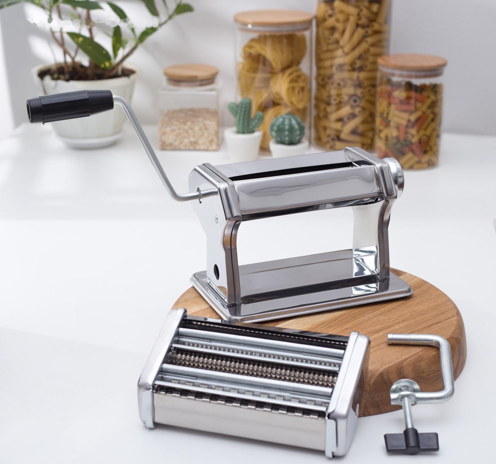 Лапшерезка с функцией раскатывания теста Доляна, 6 настроек толщины теста, ширина лапши 3 и 7 мм