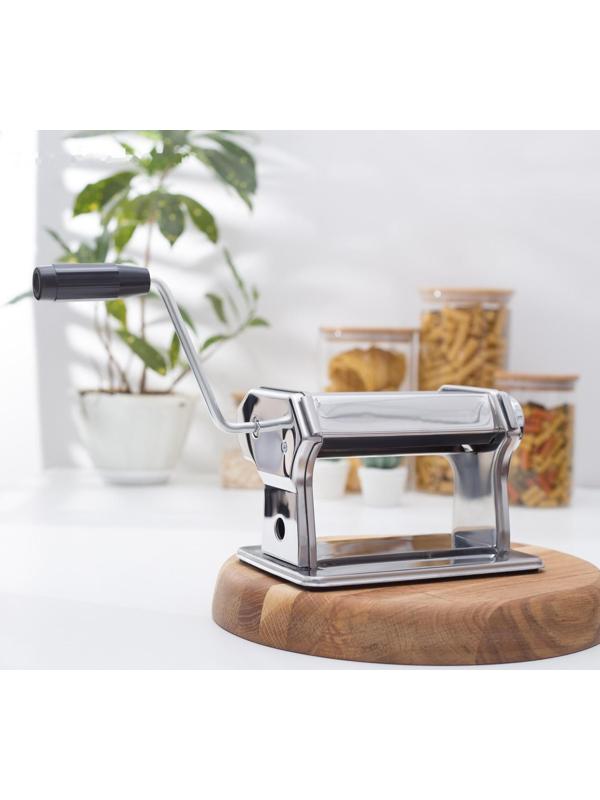 Лапшерезка с функцией раскатывания теста Доляна, 6 настроек толщины теста, ширина лапши 3 и 7 мм