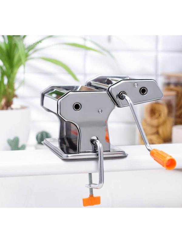 Лапшерезка с функцией раскатывания теста Доляна, 6 настроек толщины теста, ширина лапши 3 и 7 мм