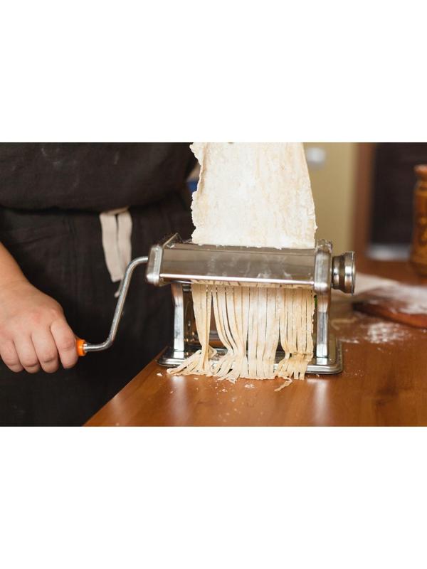 Лапшерезка с функцией раскатывания теста Доляна, 6 настроек толщины теста, ширина лапши 3 и 7 мм
