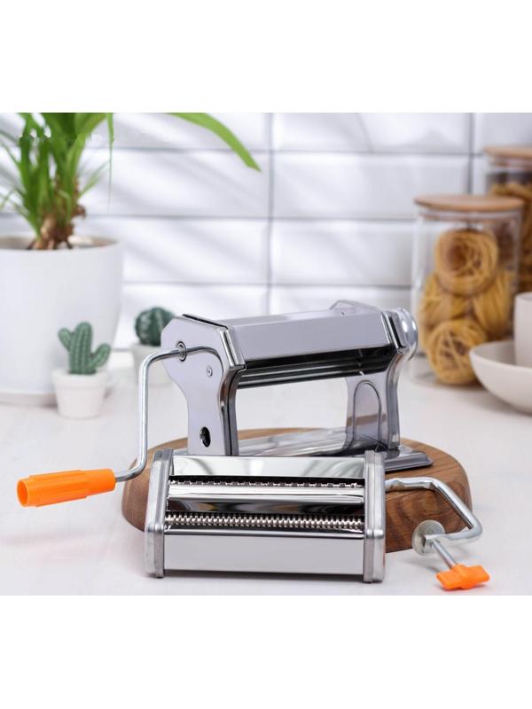 Лапшерезка с функцией раскатывания теста Доляна, 6 настроек толщины теста, ширина лапши 3 и 7 мм