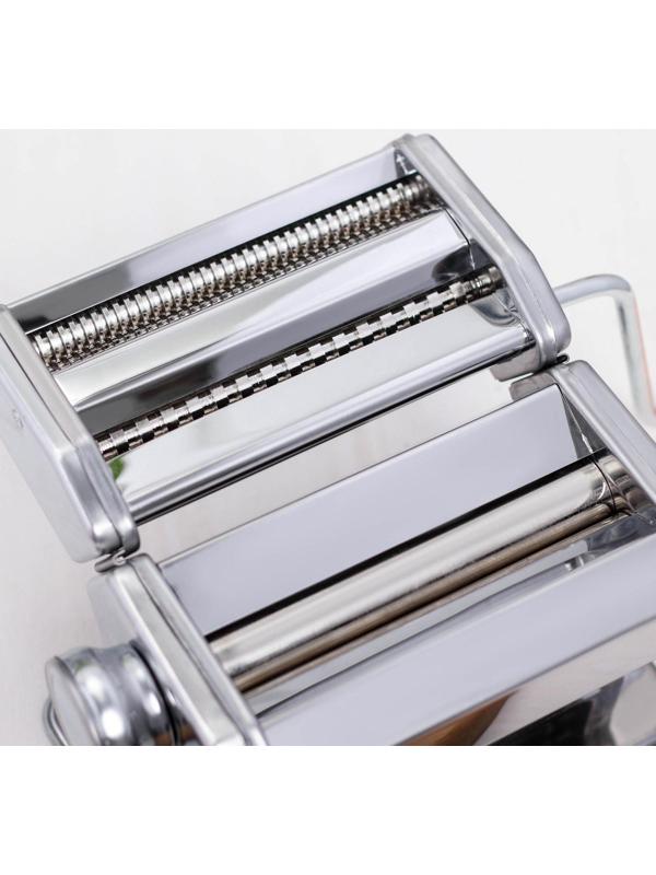 Лапшерезка с функцией раскатывания теста Доляна, 6 настроек толщины теста, ширина лапши 3 и 7 мм