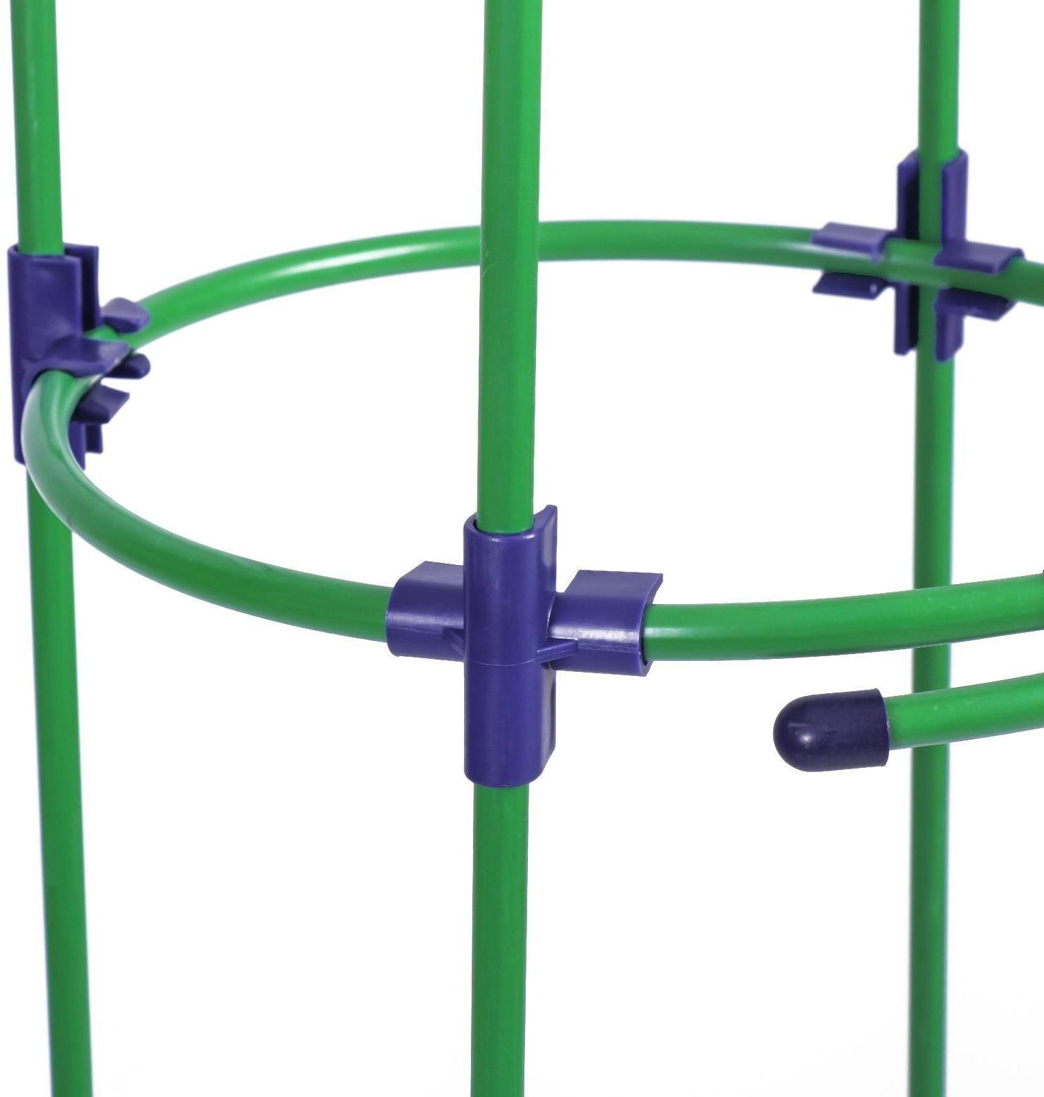 Шпалера, 170 × 30 × 1 см, металл, зелёная, «Ракета Клевер»