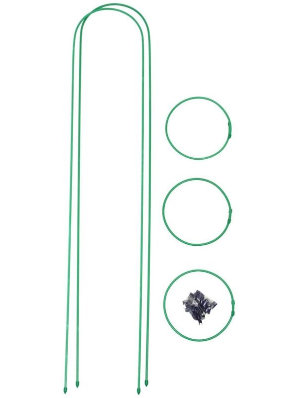 Шпалера, 170 × 30 × 1 см, металл, зелёная, «Ракета Клевер»
