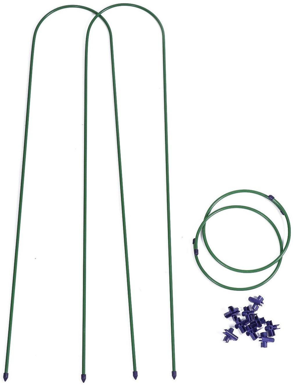 Шпалера, 135 × 30 × 1 см, металл, зелёная, «Ракета Клевер»