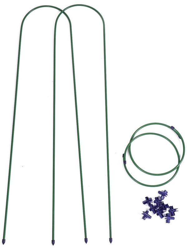 Шпалера, 135 × 30 × 1 см, металл, зелёная, «Ракета Клевер»