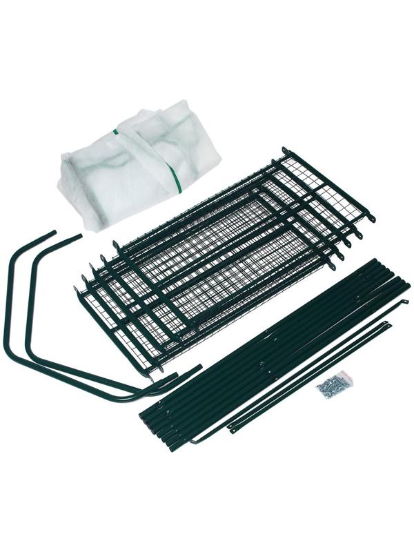 Парник-стеллаж, 5 полок, 190 × 65 × 40 см, металлический каркас d = 16 мм, чехол спанбонд 60 г/м², дверь из плёнки 100 мкм