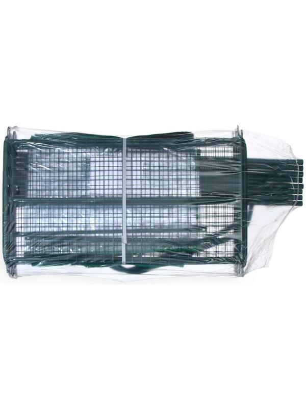 Парник-стеллаж, 5 полок, 190 × 65 × 40 см, металлический каркас d = 16 мм, чехол спанбонд 60 г/м², дверь из плёнки 100 мкм