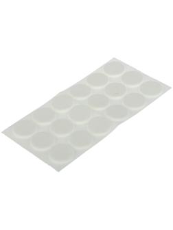 Накладка мебельная ТУНДРА, d=25 мм, круглая, белая, 18 шт.