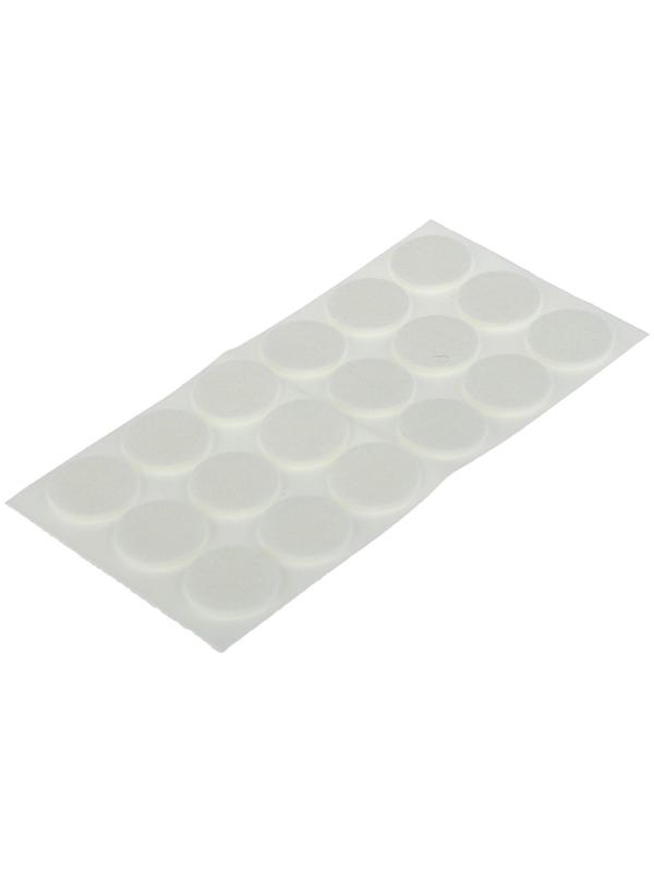 Накладка мебельная ТУНДРА, d=25 мм, круглая, белая, 18 шт.