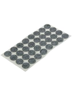 Накладка мебельная ТУНДРА, d=19 мм, круглая, серая, 32 шт.