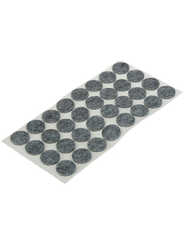 Накладка мебельная ТУНДРА, d=19 мм, круглая, серая, 32 шт.