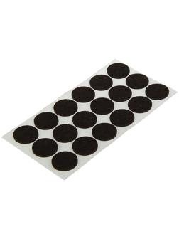 Накладка мебельная ТУНДРА, d=25 мм, круглая, коричневая, 18 шт.