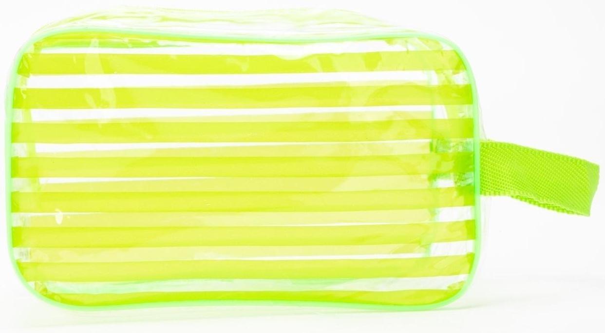 Косметичка на молнии, цвет зелёный