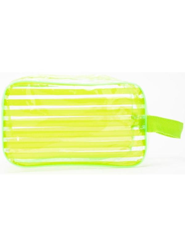 Косметичка на молнии, цвет зелёный