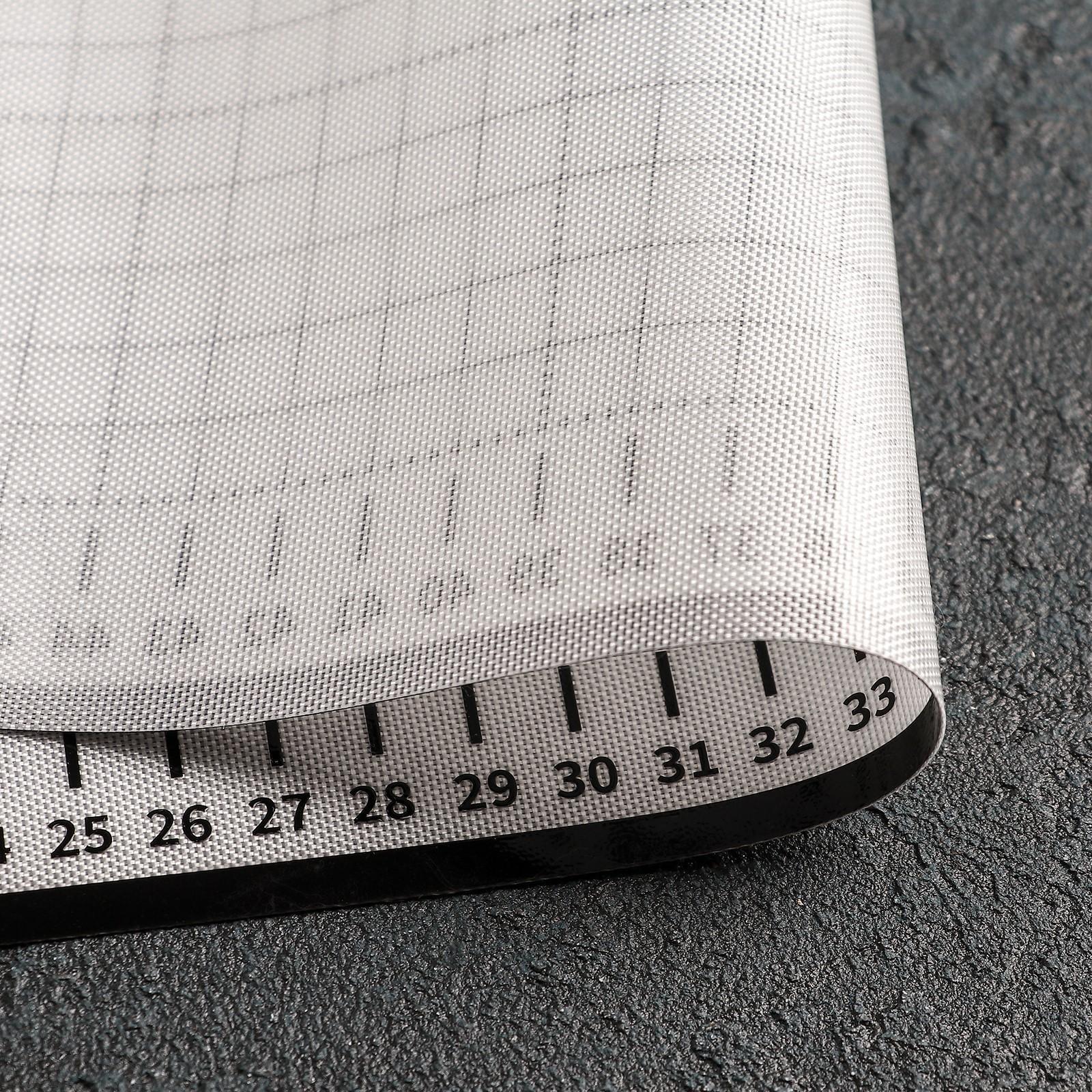 Силиконовый коврик с разлиновкой армированный, 60×50 см