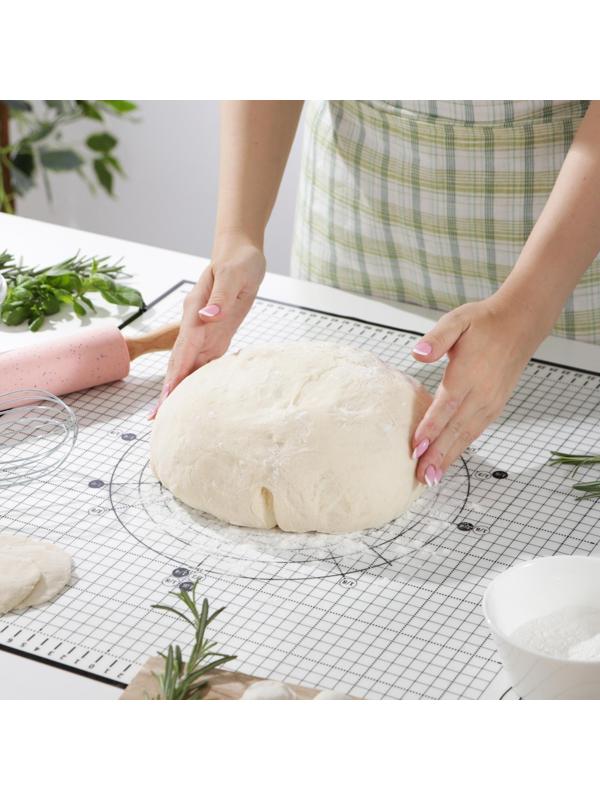 Силиконовый коврик с разлиновкой армированный, 60×50 см