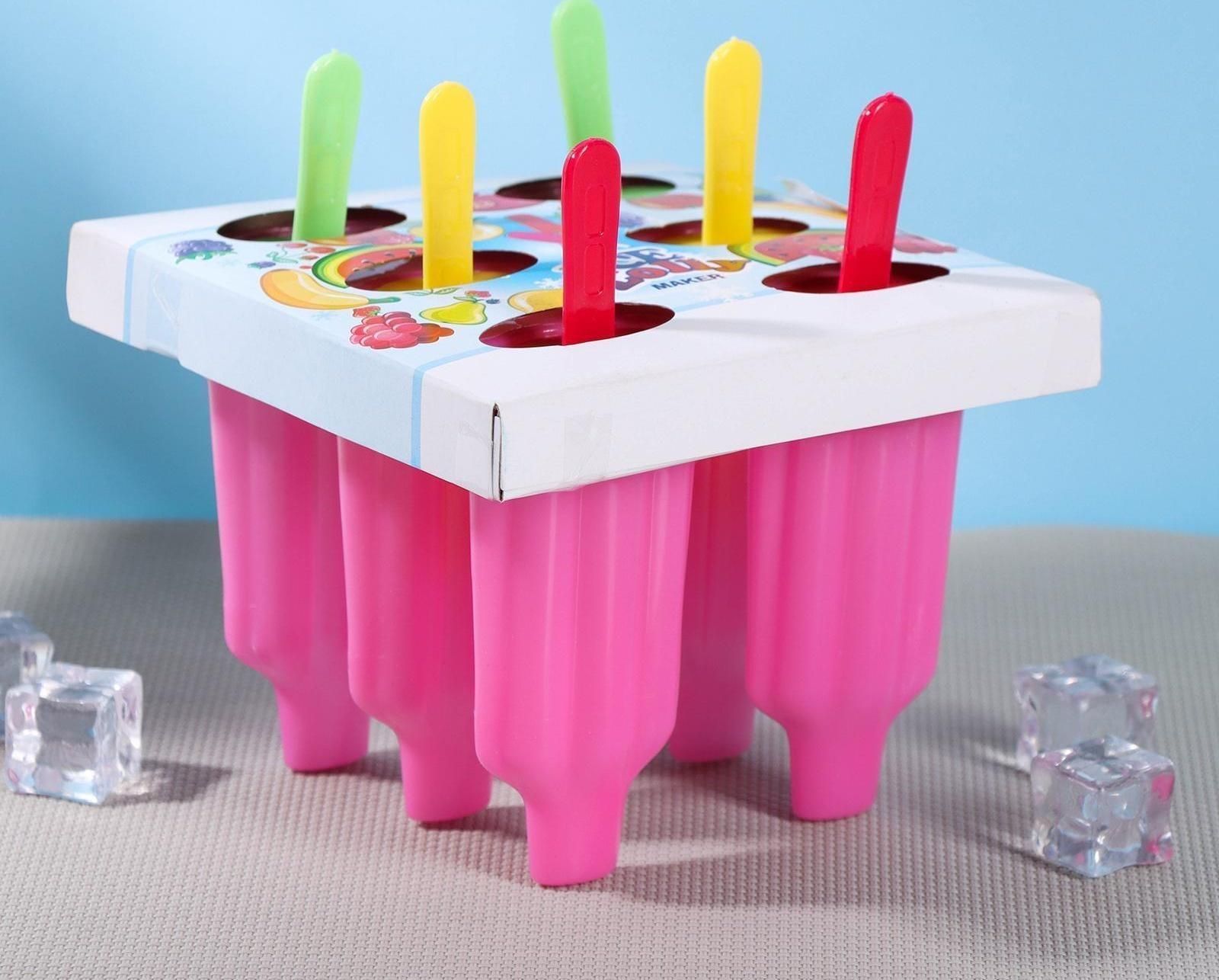 Форма для мороженого «Карусель», 6 ячеек, цвет МИКС