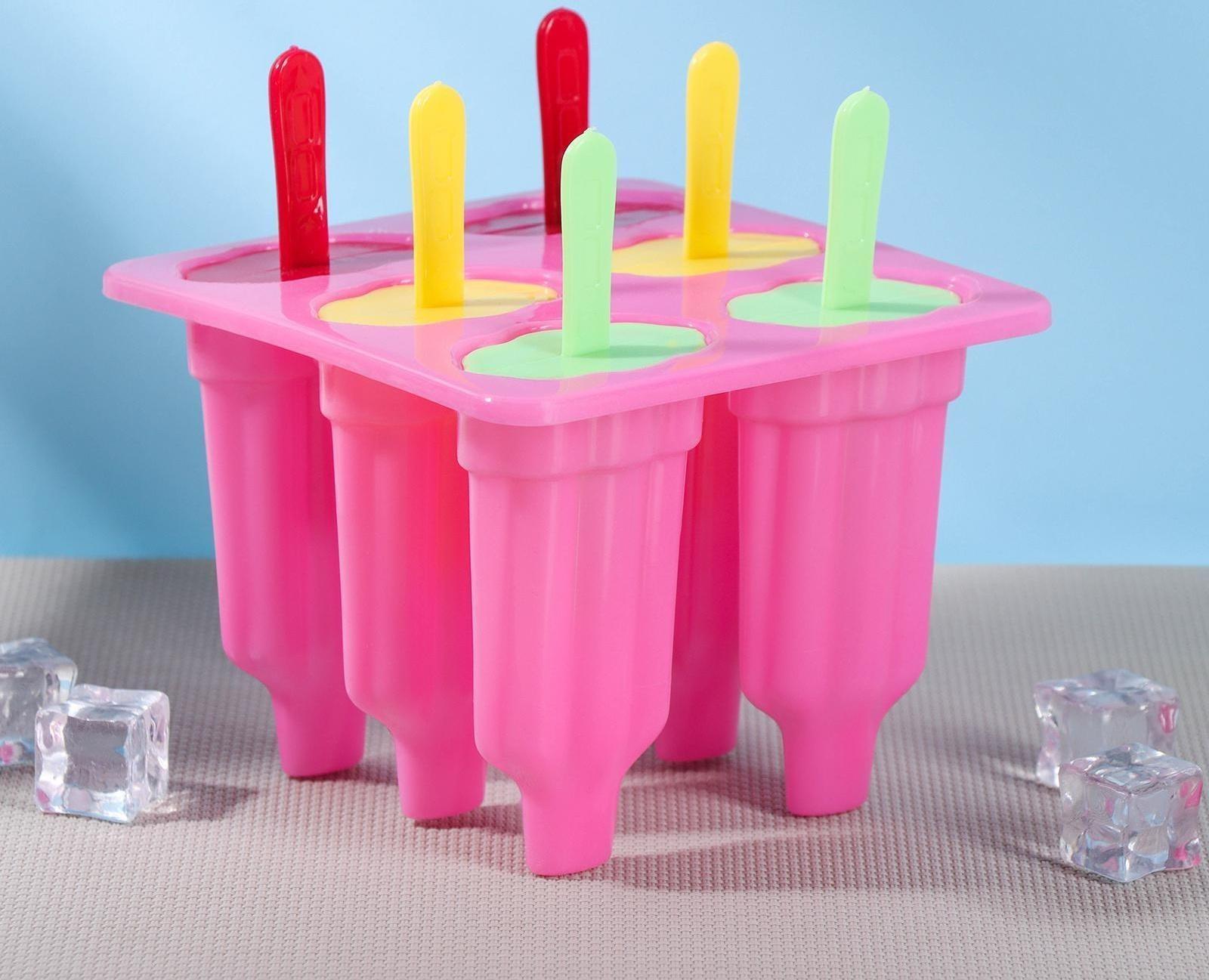 Форма для мороженого «Карусель», 6 ячеек, цвет МИКС