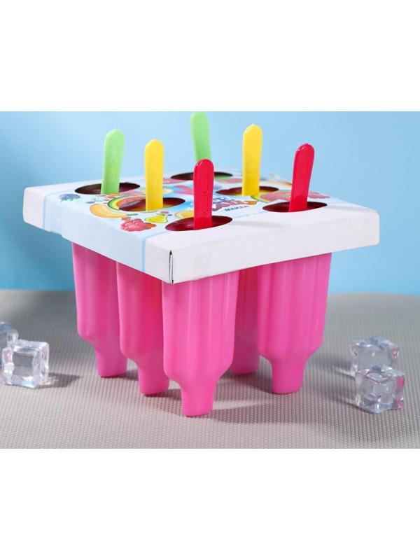 Форма для мороженого «Карусель», 6 ячеек, цвет МИКС