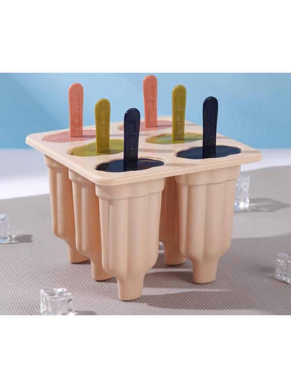 Форма для мороженого «Карусель», 6 ячеек, цвет МИКС