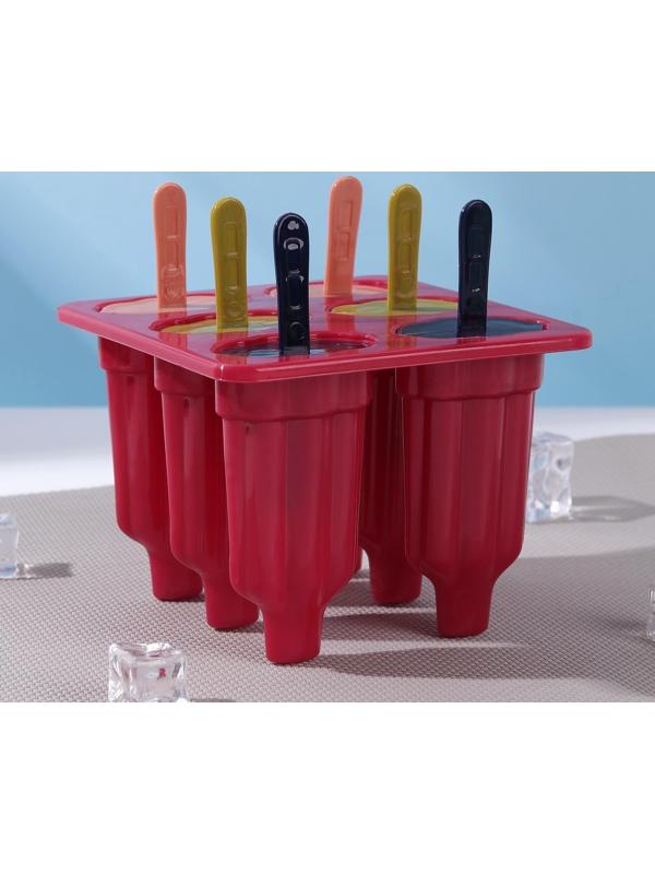 Форма для мороженого «Карусель», 6 ячеек, цвет МИКС