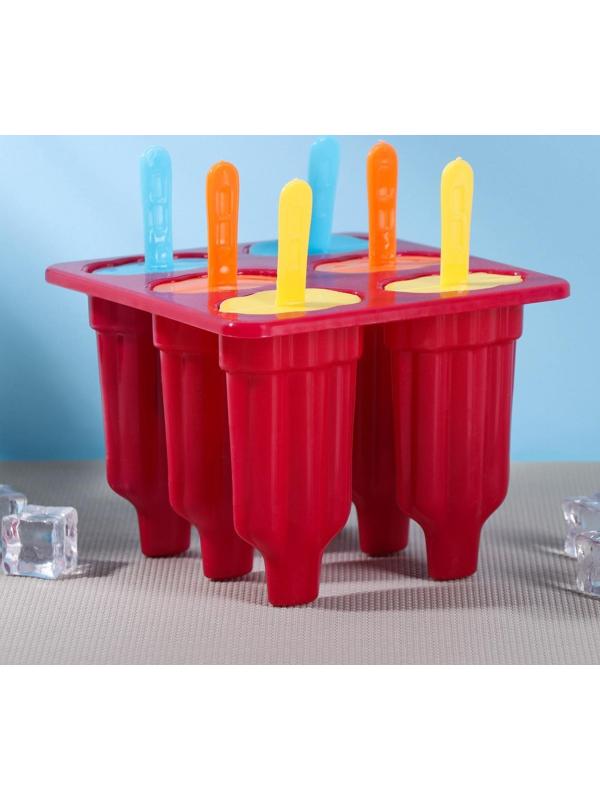 Форма для мороженого «Карусель», 6 ячеек, цвет МИКС