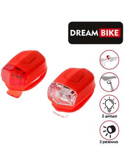Комплект велосипедных фонарей Dream Bike, JY-267-D, 2 диода, 3 режима