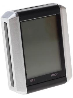 Велокомпьютер проводной, 15 функций JY-4012E-L, цвет чёрный/серый