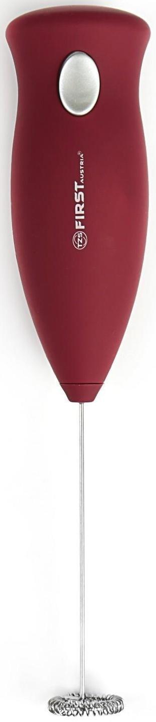 Капучинатор-миксер FIRST FA-5293-RE, питание 2хАА (не в комплекте), красный