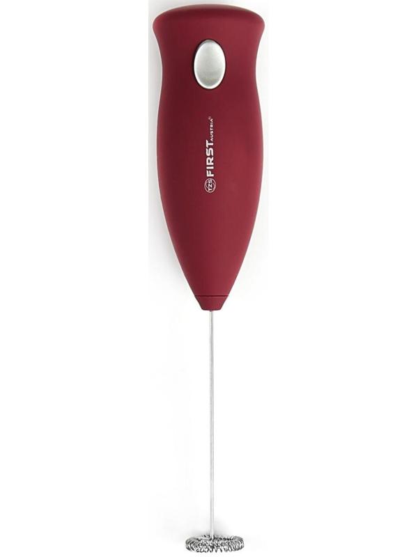 Капучинатор-миксер FIRST FA-5293-RE, питание 2хАА (не в комплекте), красный