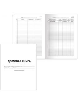Книга домовая № 11, А4, 12 листов BRAUBERG, картонная обложка, блок офсет