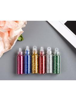 Глиттер набор 6 бутылочек 