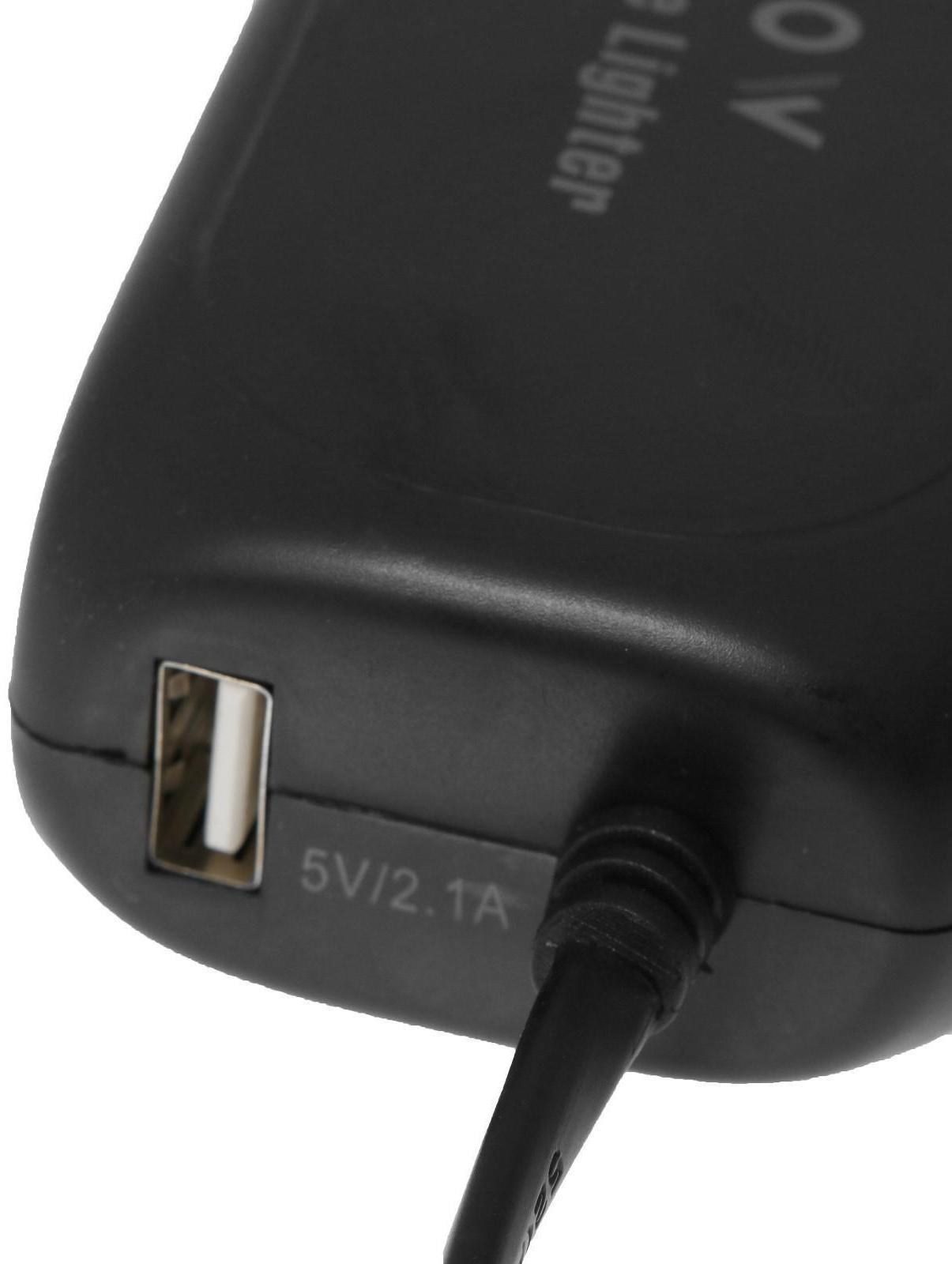 Разветвитель прикуривателя Cartage, USB 2.1 А/1 А, 60 Вт, 12/24 В, провод 60 см