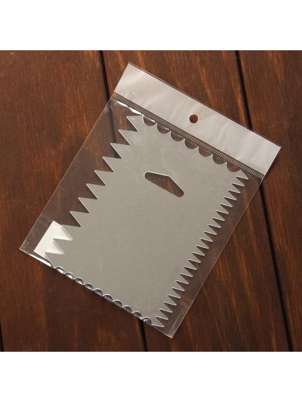 Шпатель кондитерский «Зубчики», 12×10×0,1 см