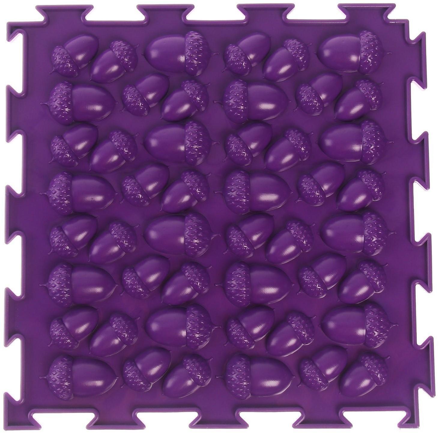 Модульный массажный коврик ОРТОДОН «Желуди», жесткий, цвет МИКС