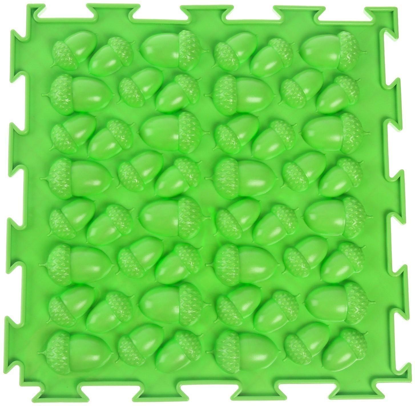 Модульный массажный коврик ОРТОДОН «Желуди», жесткий, цвет МИКС