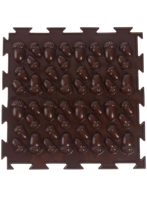 Модульный массажный коврик ОРТОДОН «Желуди», жесткий, цвет МИКС