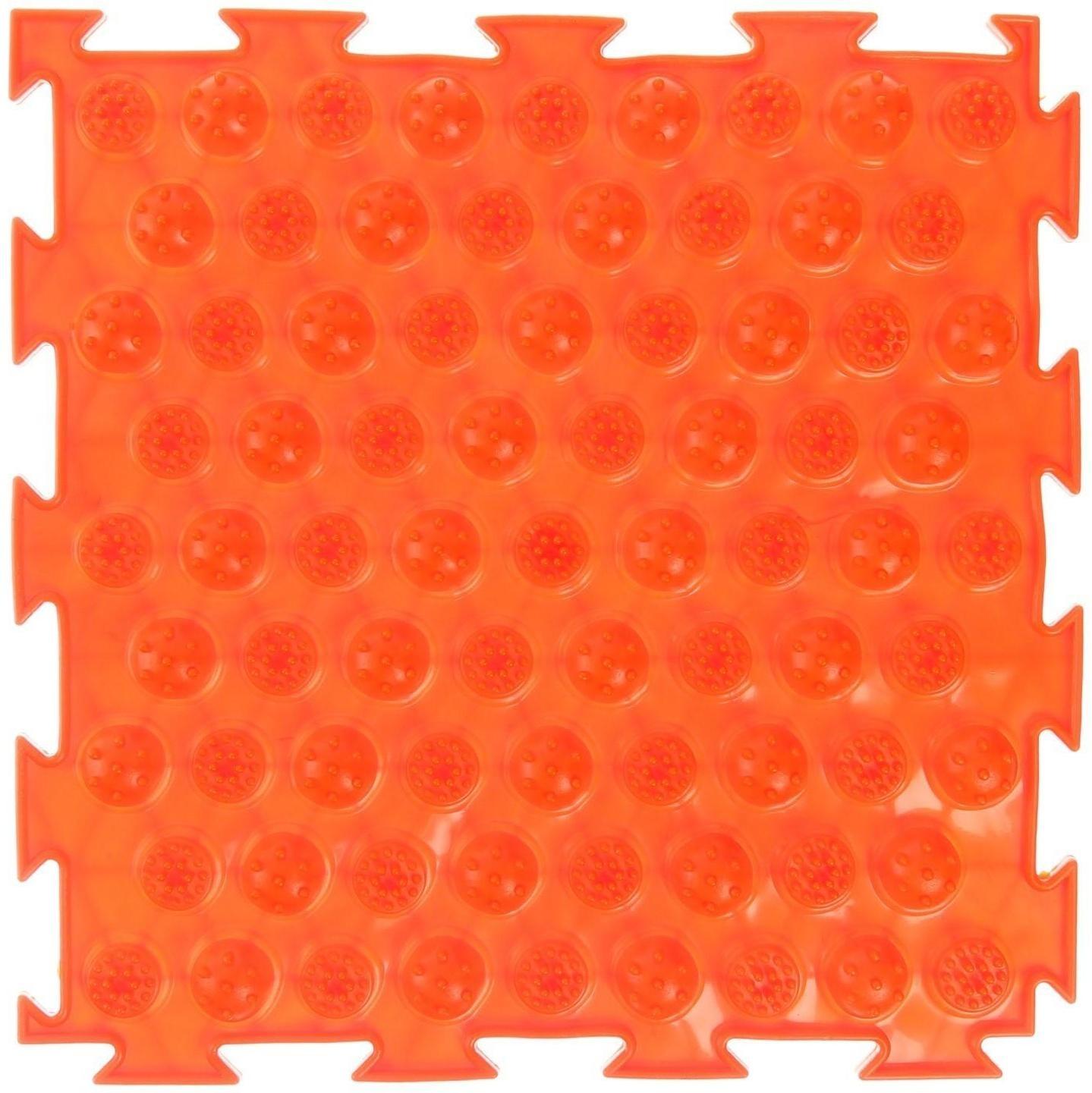 Модульный массажный коврик ОРТОДОН «Колючки», мягкий, цвет МИКС